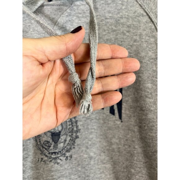 Georgetown Logo Pullover Hoodie Gray M Retro Neutral Hoyas Collegiate Bulldog - Picture 6 of 10